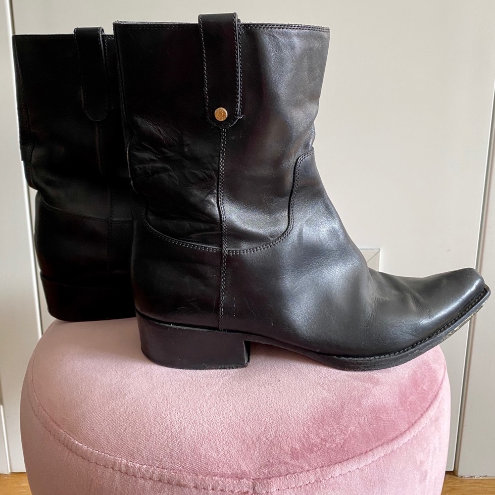 SALE Jimmy Choo Black Pointed Toe Boots